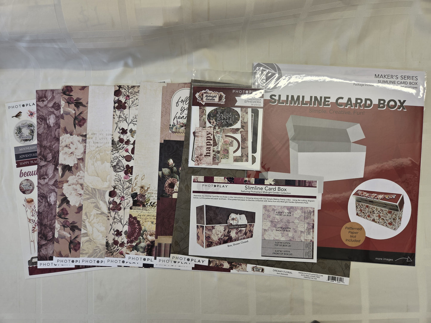 Photoplay Slimline Card Box Set "Midnight Garden"