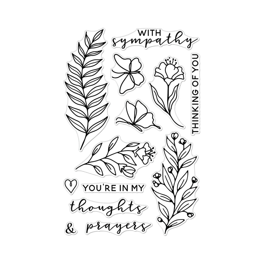 H A WITH SYMPATHY STAMP & DIE BUNDLE