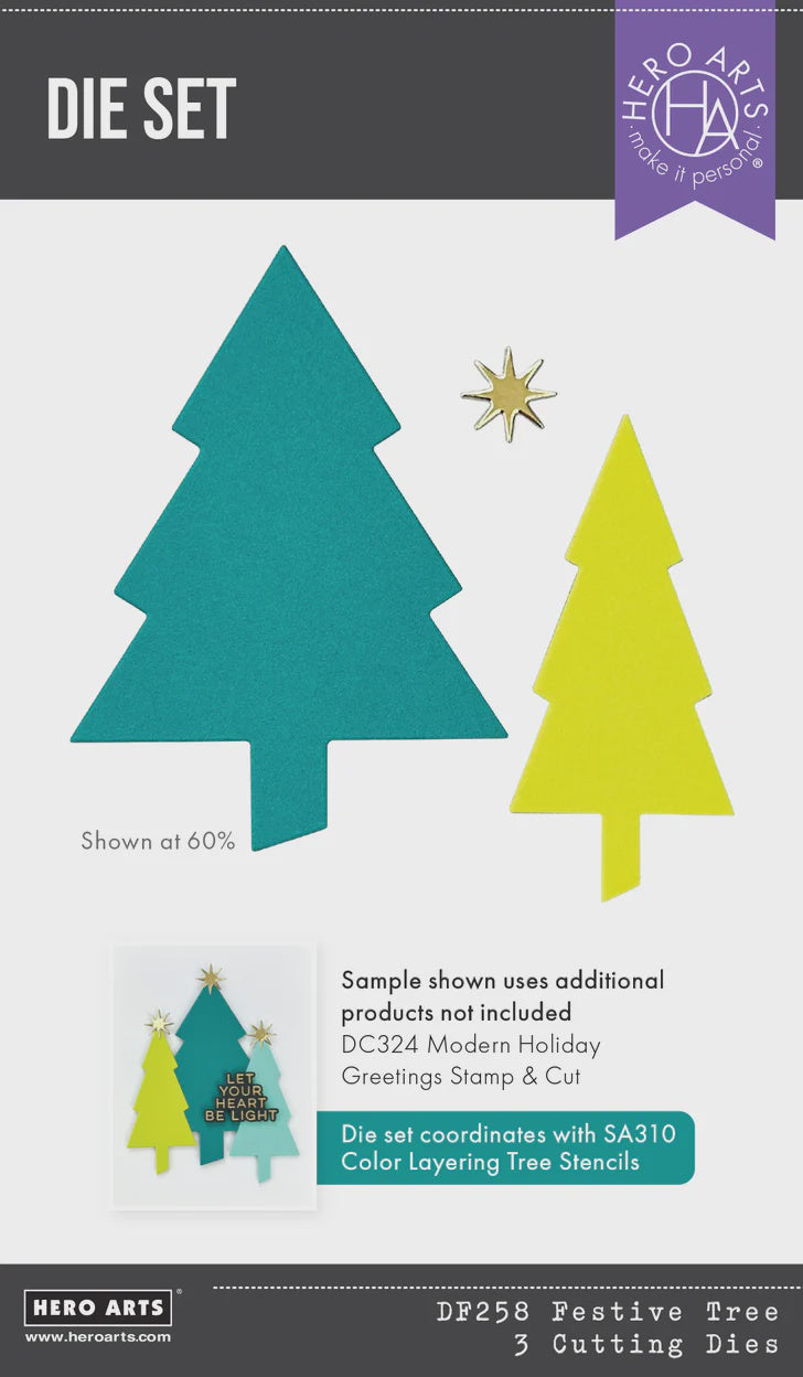 H A FESTIVE TREE DIE SET