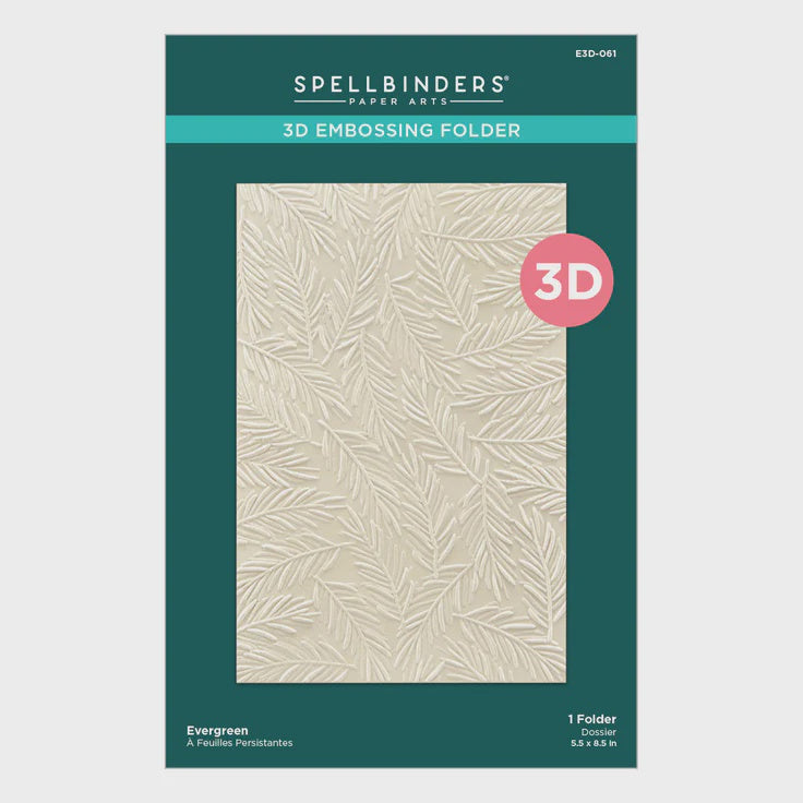 SB EVERGREEN 3D EMBOSSING FOLDER