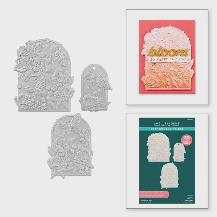 SB FLORAL FOR YOU 3D EMBOSS & CUT FOLDER