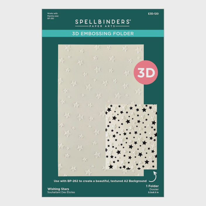 SB WISHING STARS EMBOSSING FOLDER