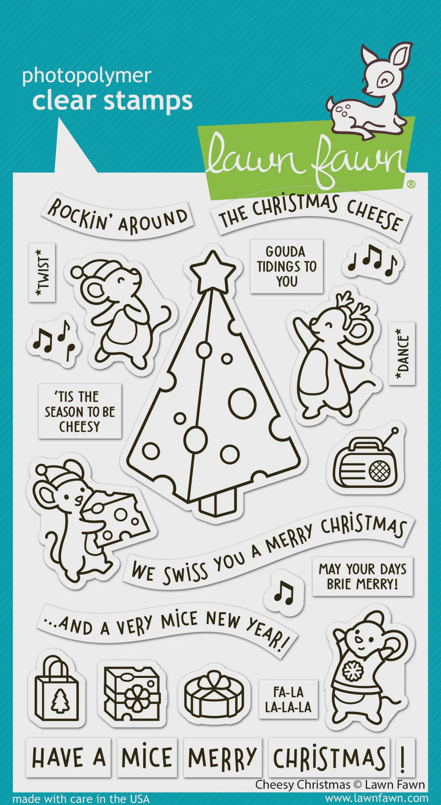 LF CHEESY CHRISTMAS STAMPS