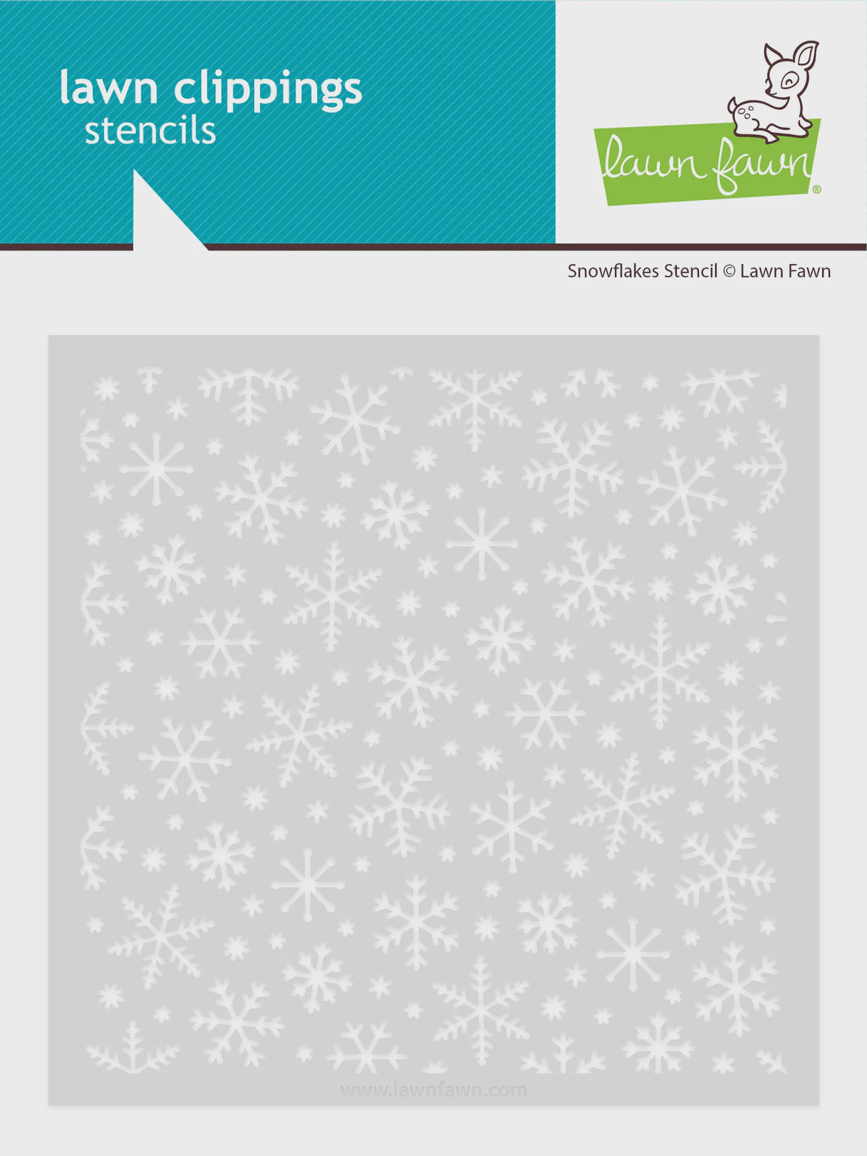 LF SNOWFLAKES STENCIL