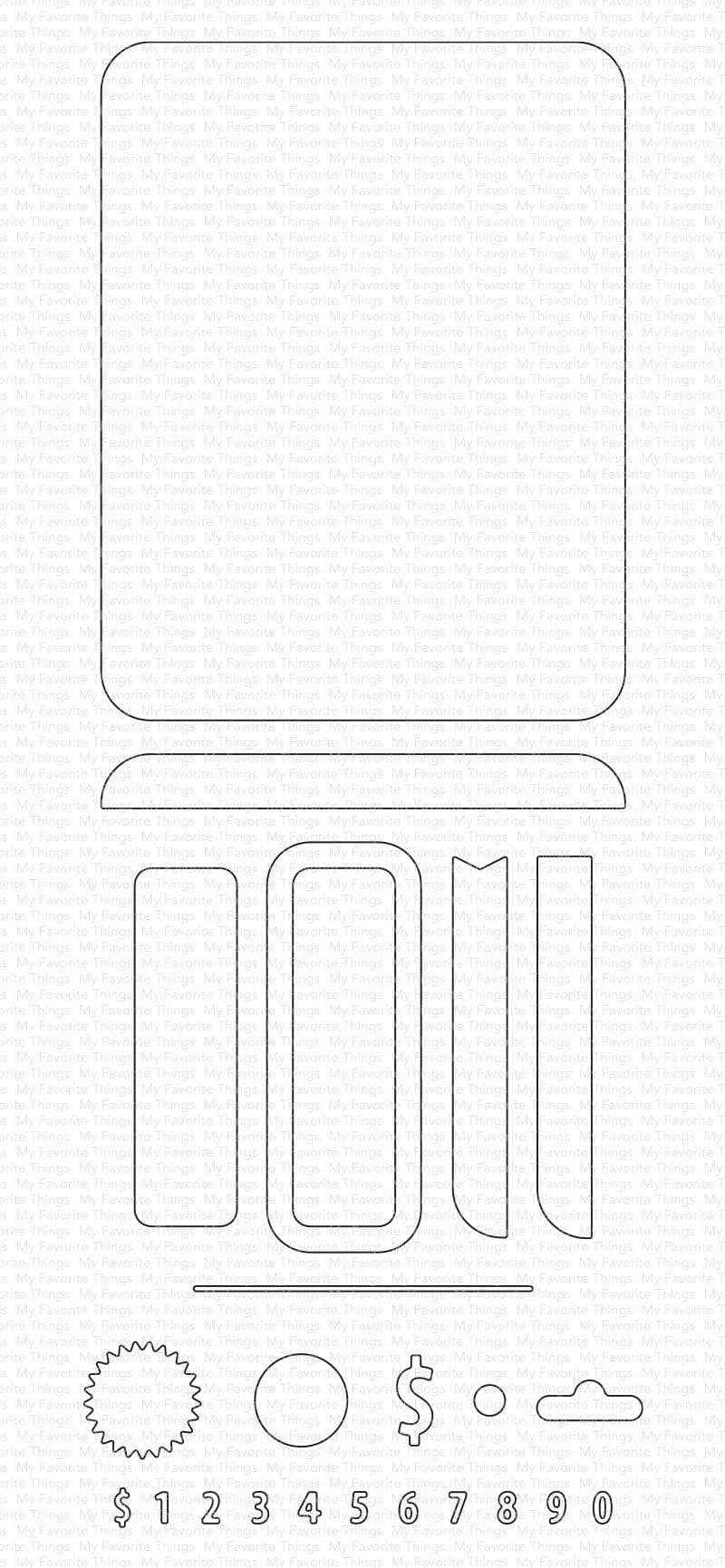 MFT MONEY CARD DIE SET