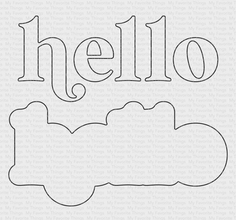 MFT ESSENTIAL HELLO DIE SET