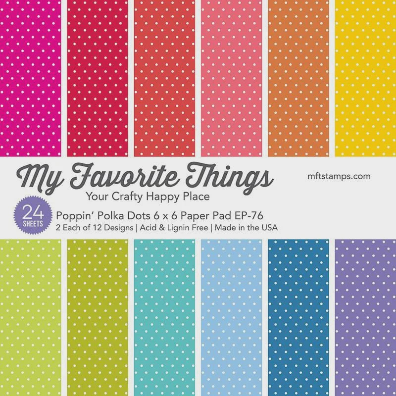 MFT POPPIN POLKA DOTS 6X6 PAPER PAD