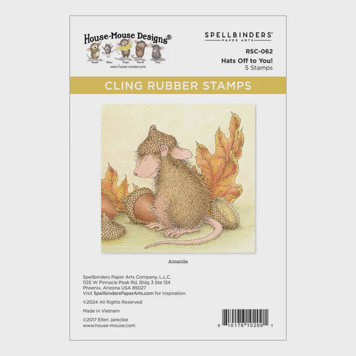 SB HATS OFF TO YOU! CLING RUBBER STAMP SET