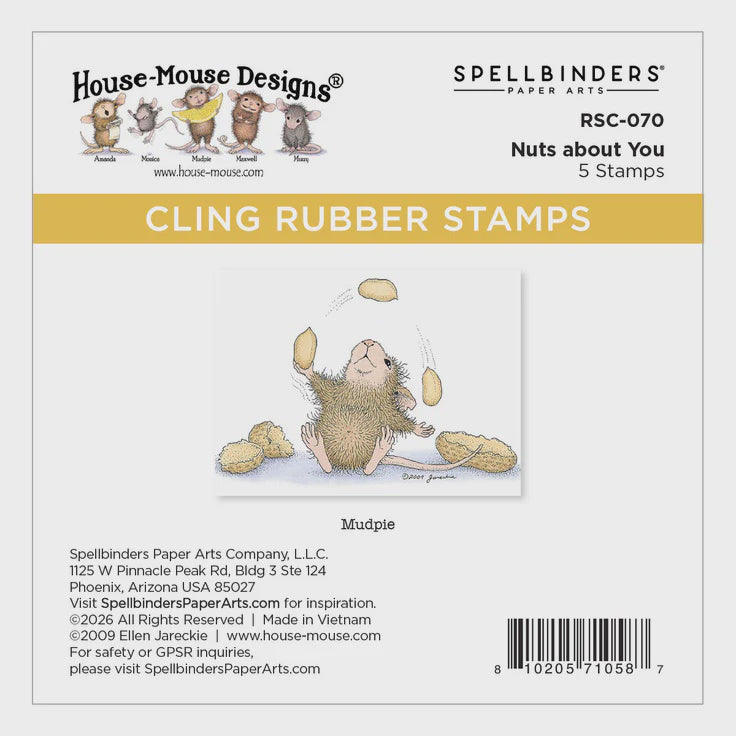 SB HM NUTS ABOUT YOU STAMP SET