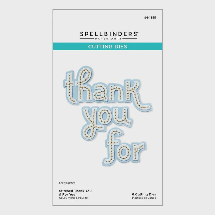 SB STITCHED THANK YOU & FOR YOU CUTTING DIES