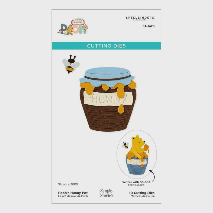SB POOH'S HUNNY POT DIE SET