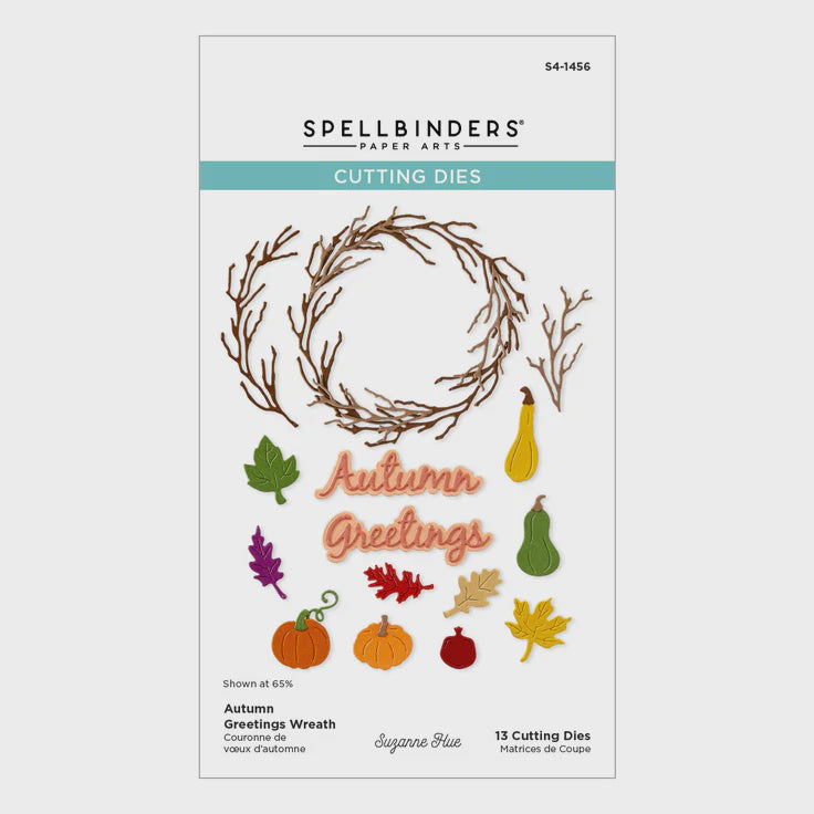 SB AUTUMN GREETINGS WREATH DIE SET