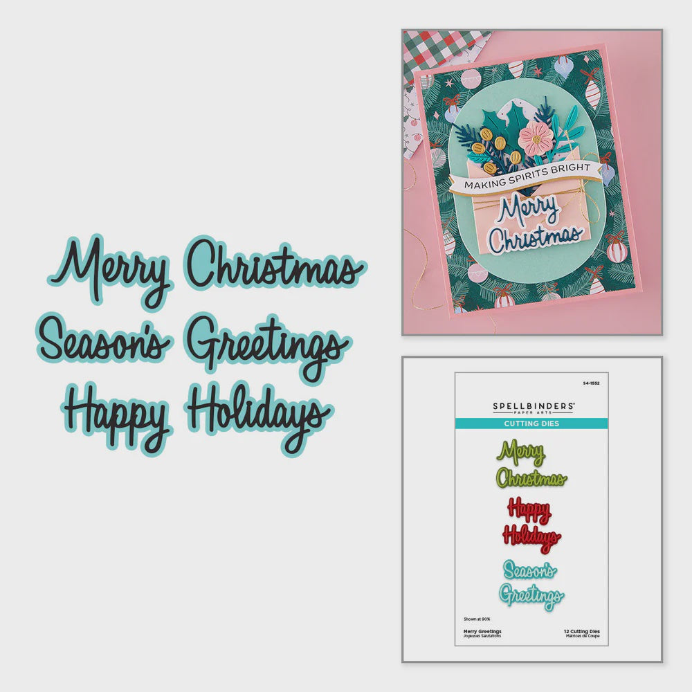 SB MERRY GREETINGS DIE SET
