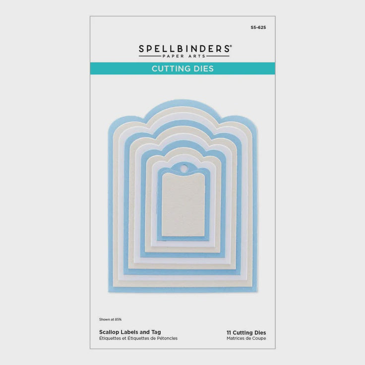 SB SCALLOP LABELS AND TAG DIES