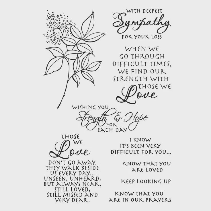 SB CLEAR SINCERE SENTIMENTS STAMP SET
