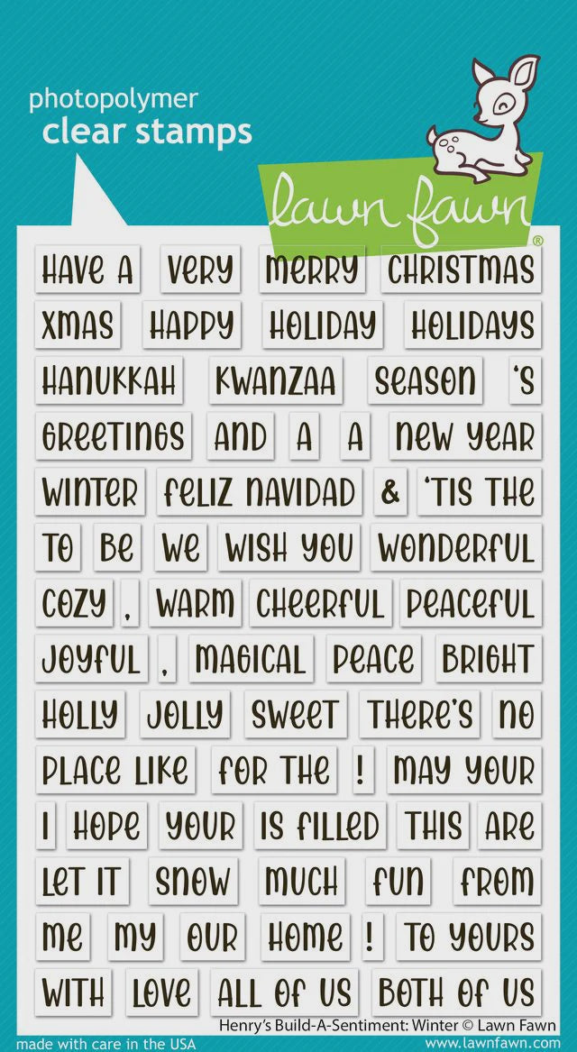 LF HENRY'S BUILD A SENTIMENT WINTER STAMPS