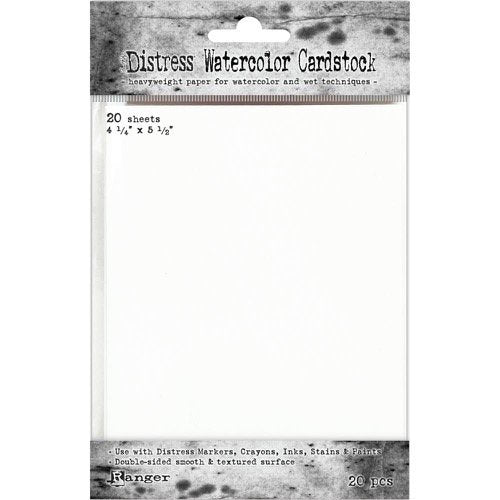DISTRESS WATERCOLOR CARDSTOCK 4.25 X 5.5"