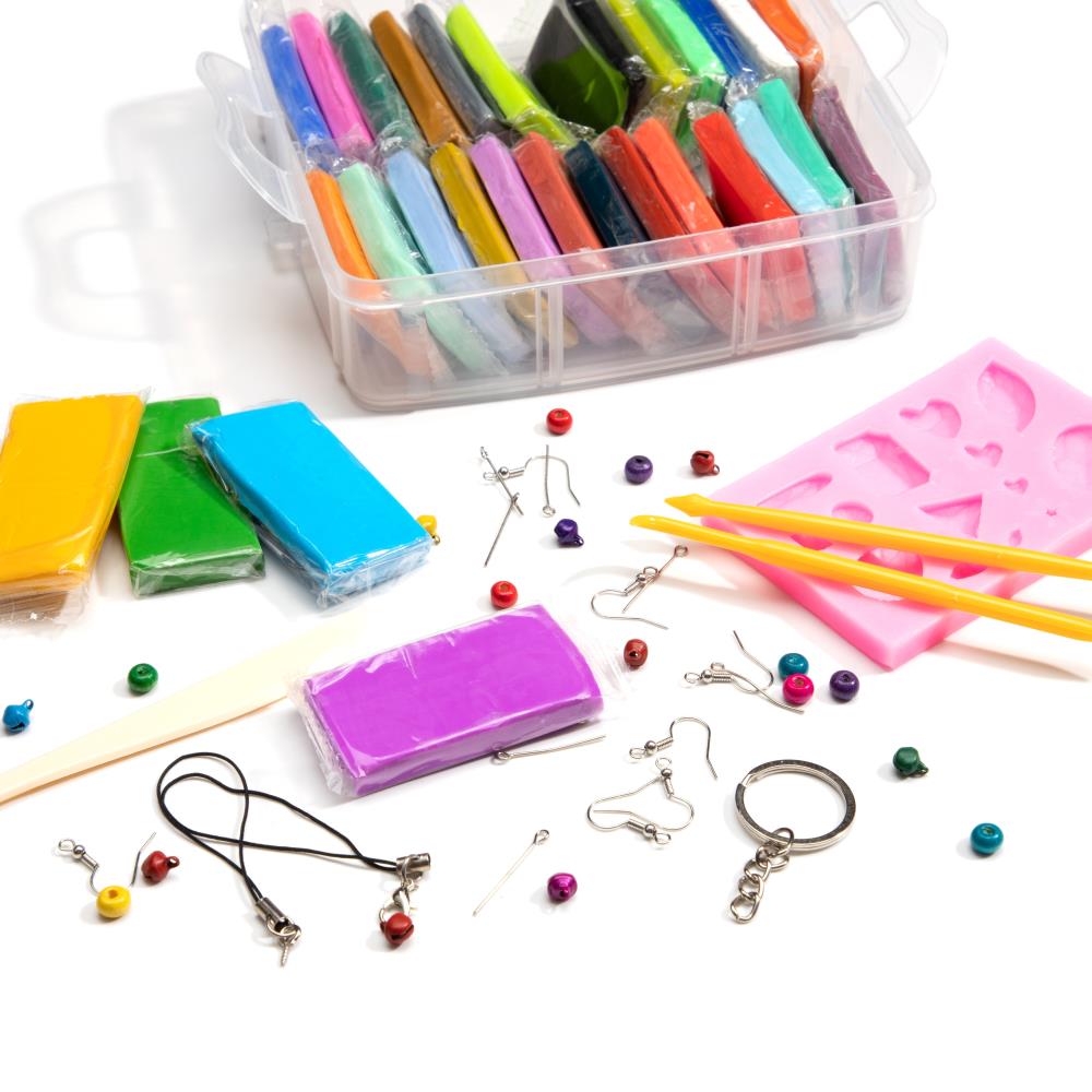 COUSINDIY POLYMER CLAY JEWELRY KIT