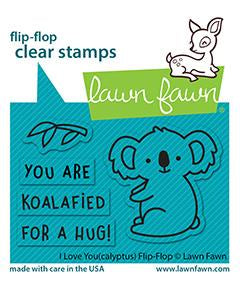 LF I LOVE YOU(CALYPTUS) FLIP FLOP CLEAR STAMP SET