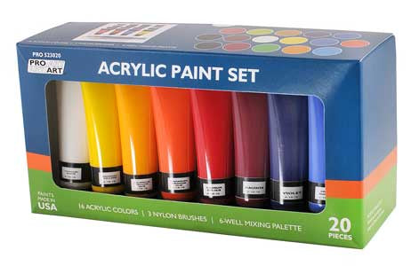 PA ACRYLIC PAINT SET 20 PCS