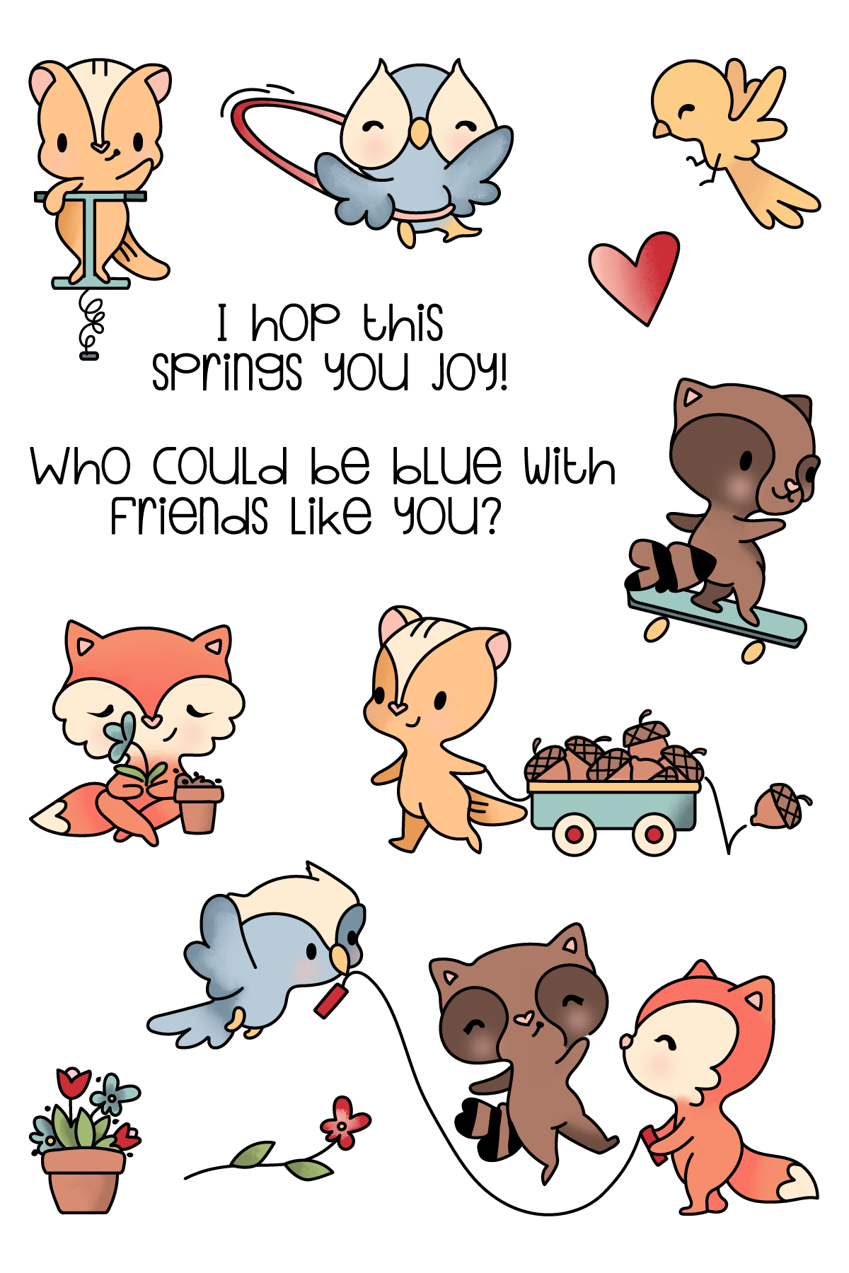 LDRS FRIENDS LIKE YOU CLEAR STAMP SET
