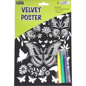 AS VELVET POSTER BUTTERFLY