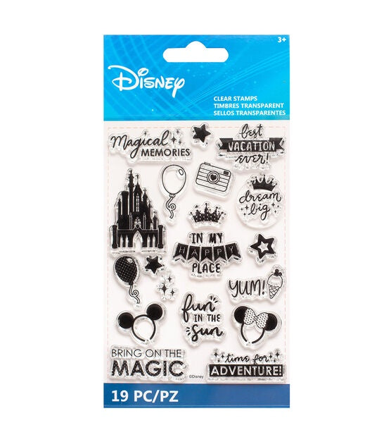 DISNEY WORDS CLEAR STAMP SET