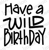 IO WILD BIRTHDAY WOOD MOUNTED STAMP