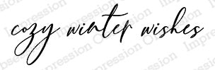 IO COZY WISHES WOOD MOUNTED STAMP