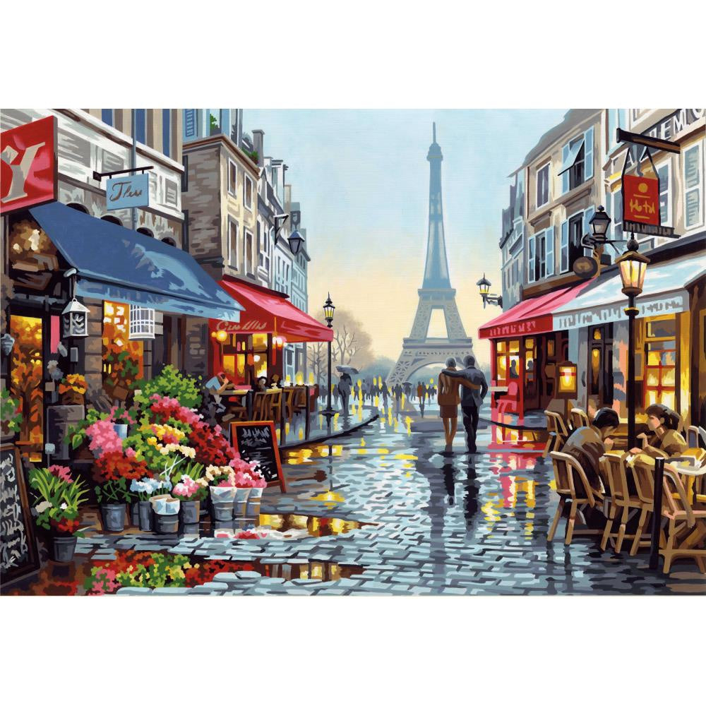 PAINTWORKS PARIS FLOWER SHOP 14X20