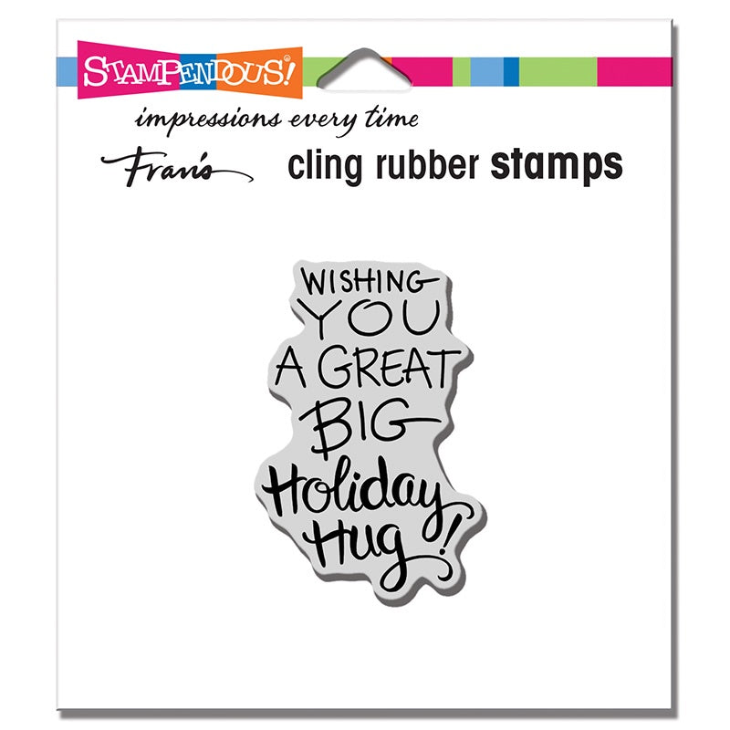 STA CLING HOLIDAY HUG STAMP
