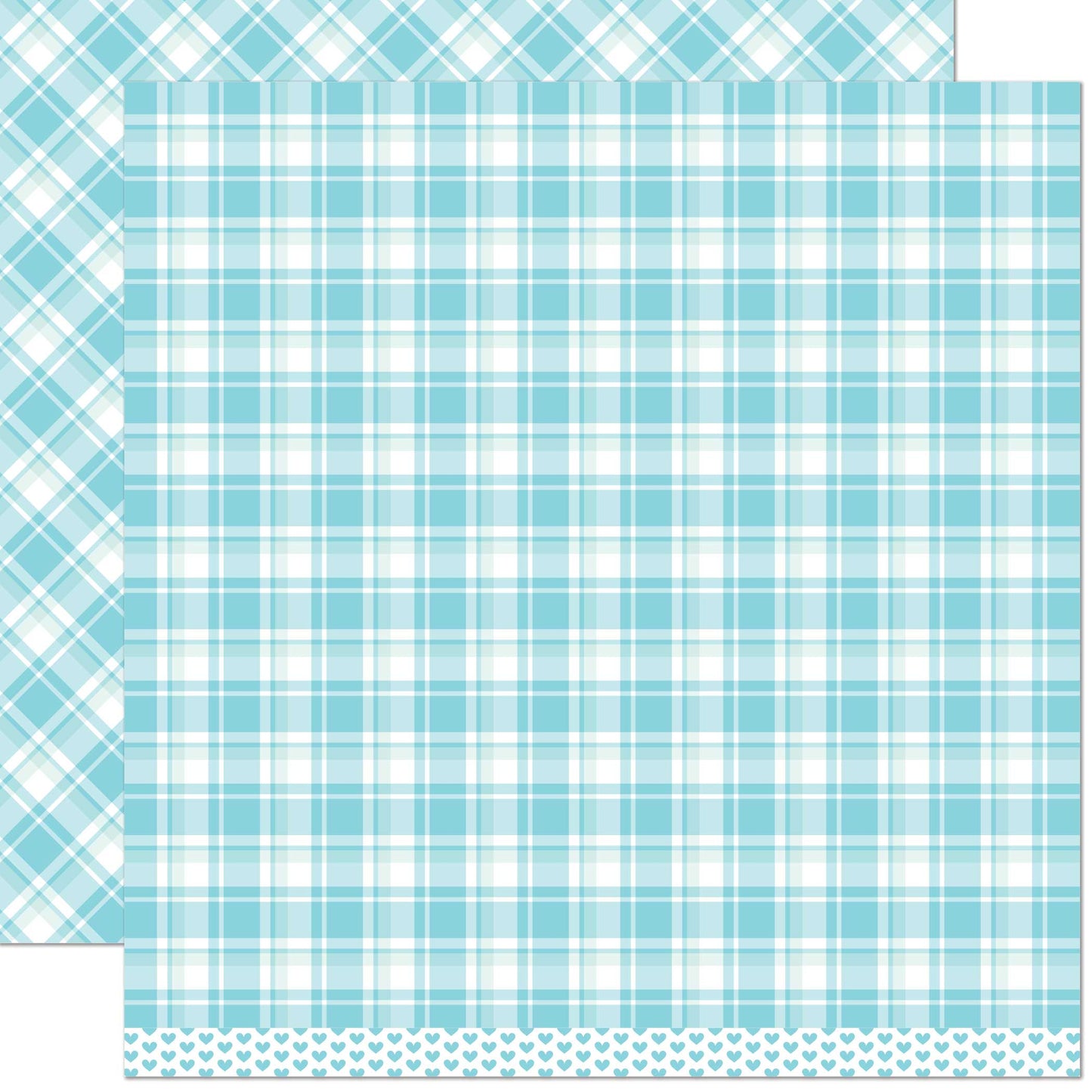 LF PERFECTLY PLAID PAPER NANCY REMIX 12X12
