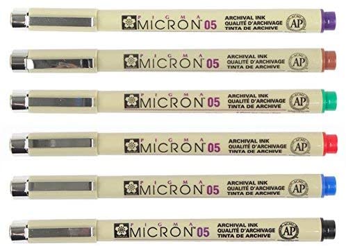 PIGMA SET 6 PC 05 COLORS