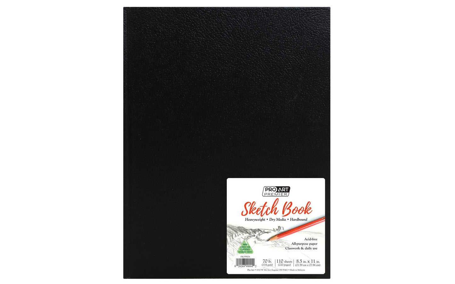 P A PREMIER SKETCH BOOK 8.5X11 HARDBOUND