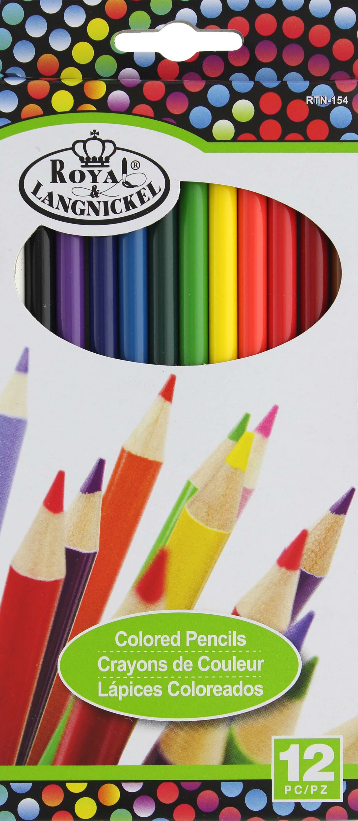 ROYAL COLORED PENCIL 12 COLOR SET