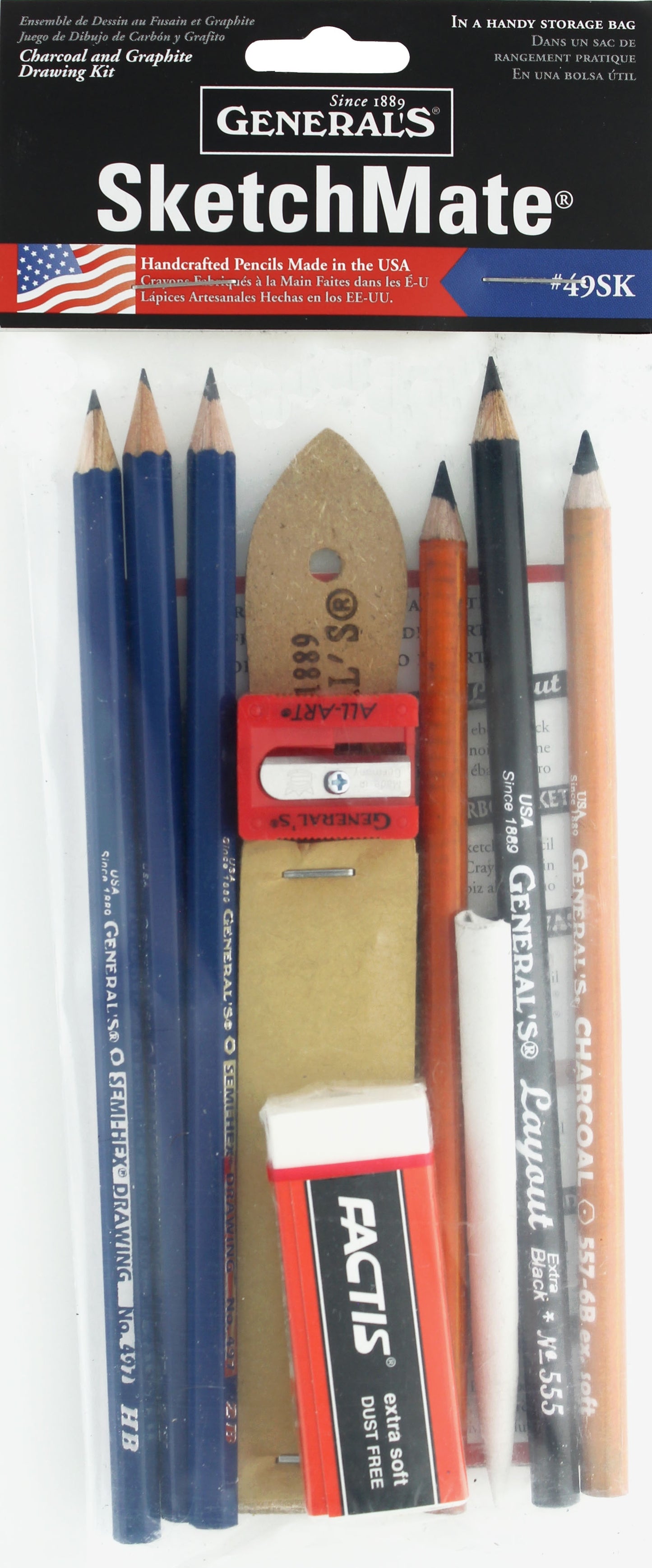 GENERALS SKETCHMATE CHARCOAL/GRAPHITE KIT