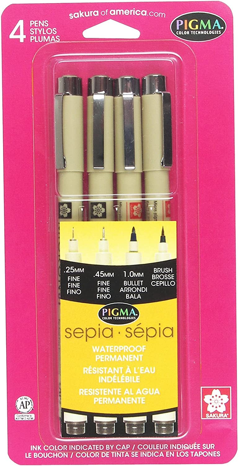 PIGMA SEPIA 4 PC SET