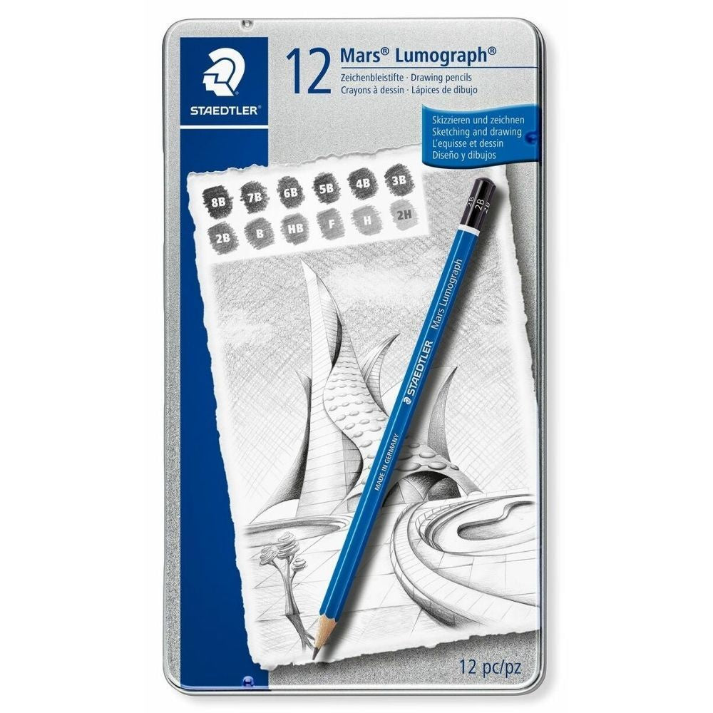 STAEDTLER LUMOGRAPH 12 PENCIL SET