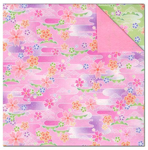 ORIGAMI CHERRY BLOSSOM 6"  ASSORTED 25 PC