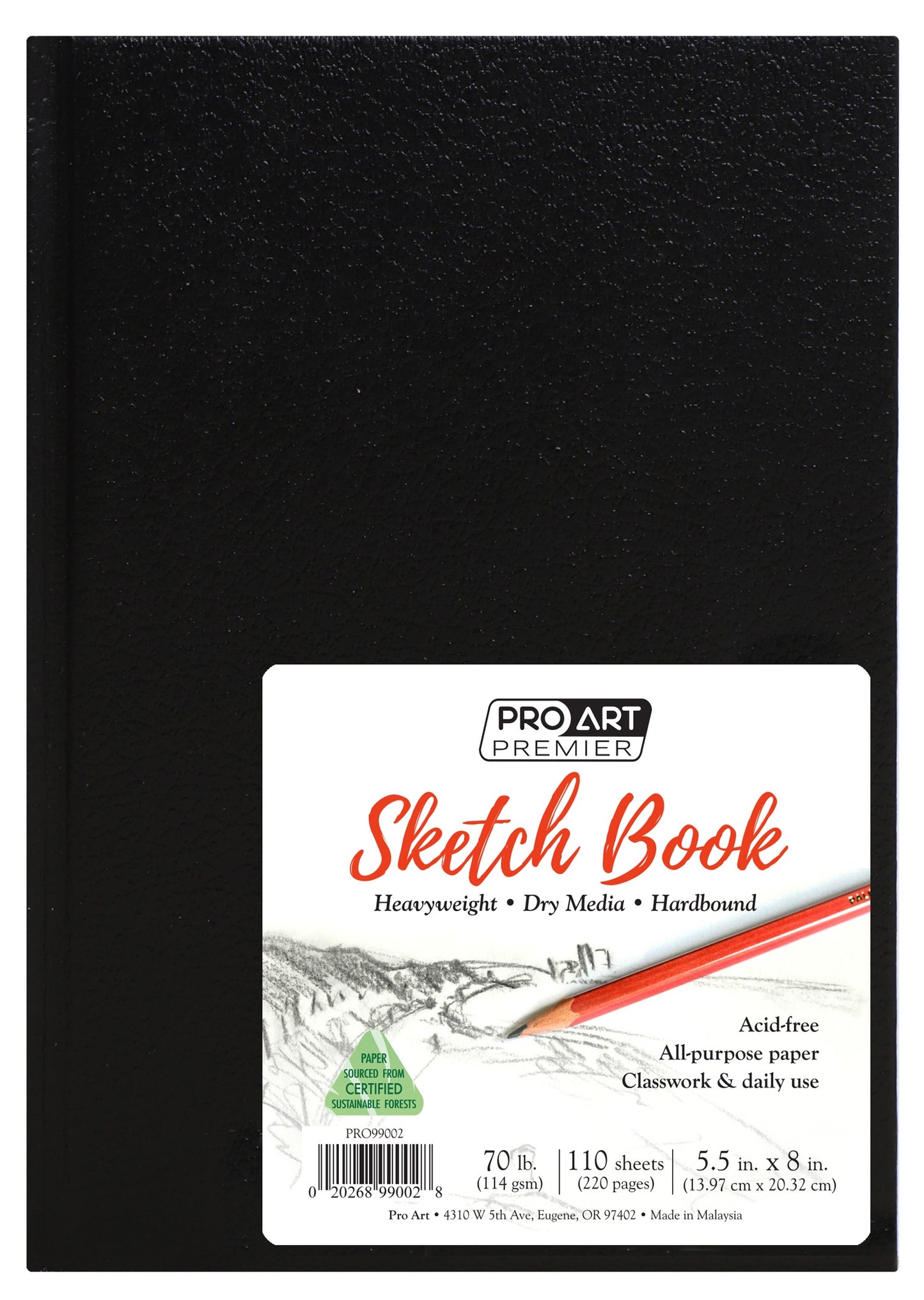 P A PREMIER SKETCH BOOK 5.5X8 HARDBOUND