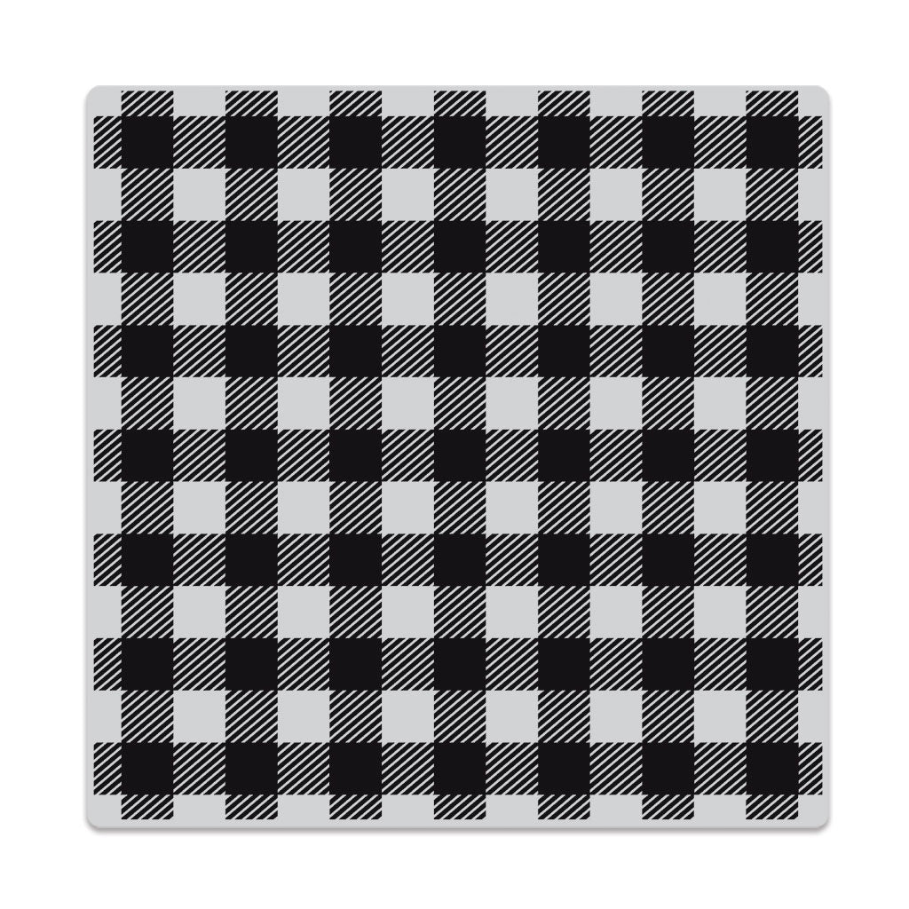 H A BUFFALO CHECK PATTERN 6X6 CLING STAMP