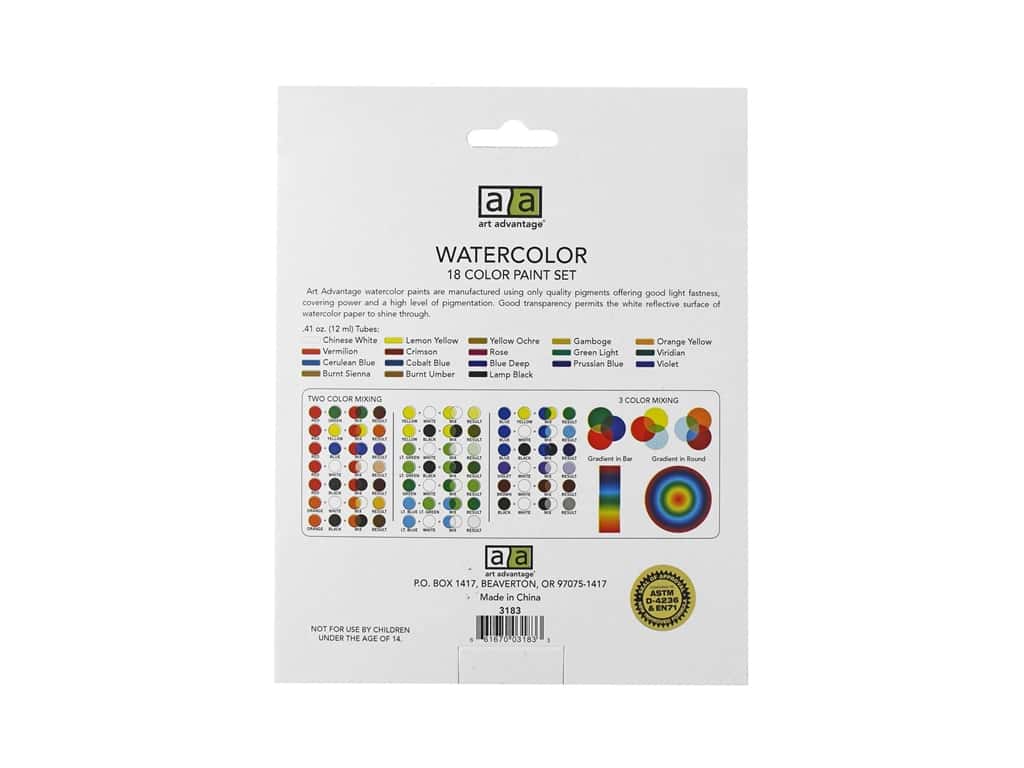 ART AD WATER COLOR 18 SET