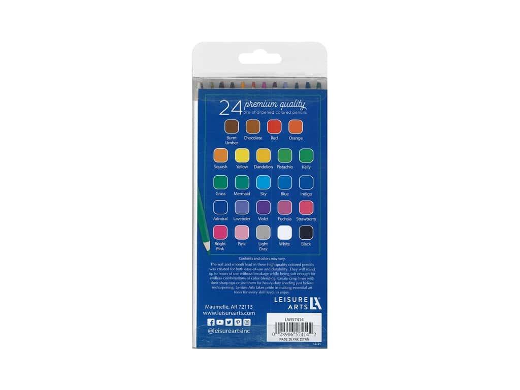 LA 24 PREMIUM COLORED PENCILS