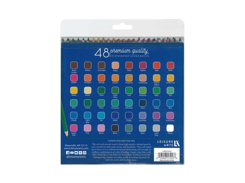 LA 48 PREMIUM COLORED PENCILS