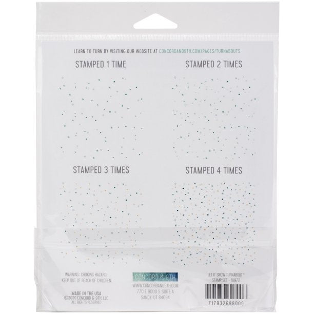 C9 CLEAR LET IT SNOW TURNABOUT STAMP SET