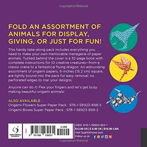 ORIGAMI ANIMALS SUPER PAPER PACK