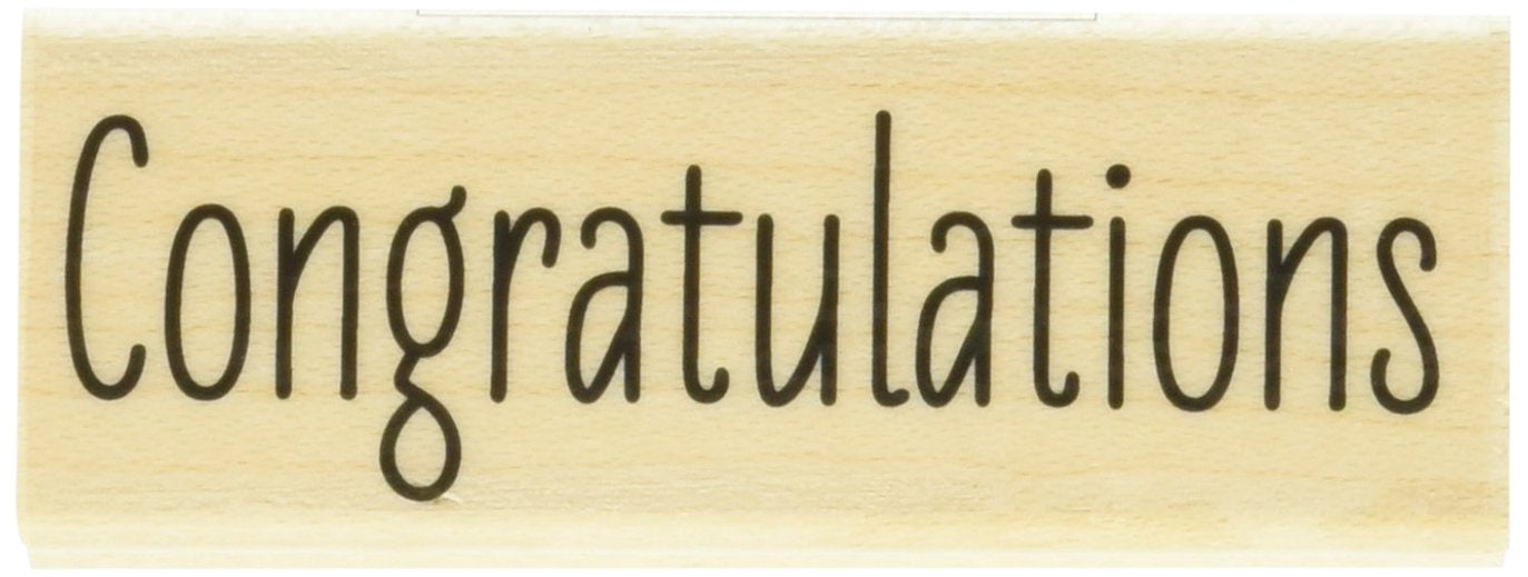 H A CONGRATULATIONS MESSAGE STAMP
