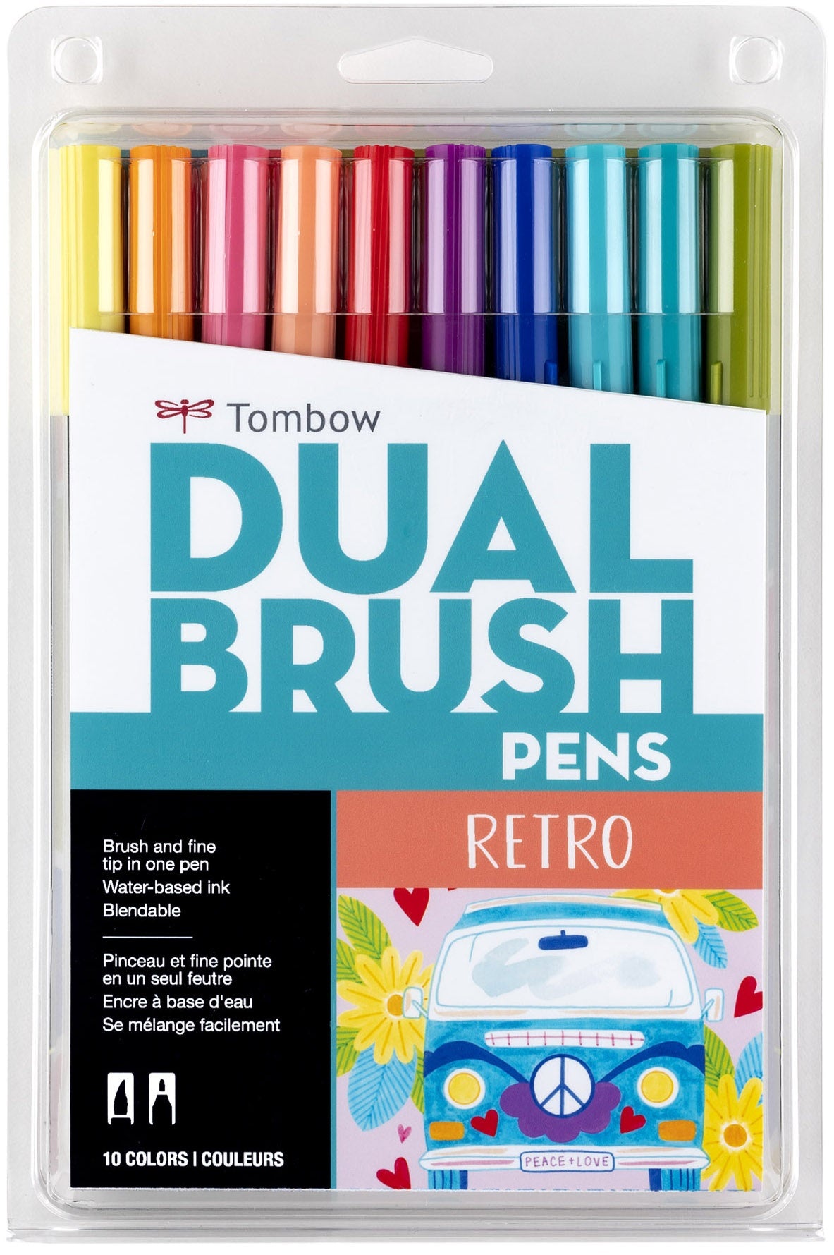TOMBOW DUAL BRUSH PEN SET RETRO