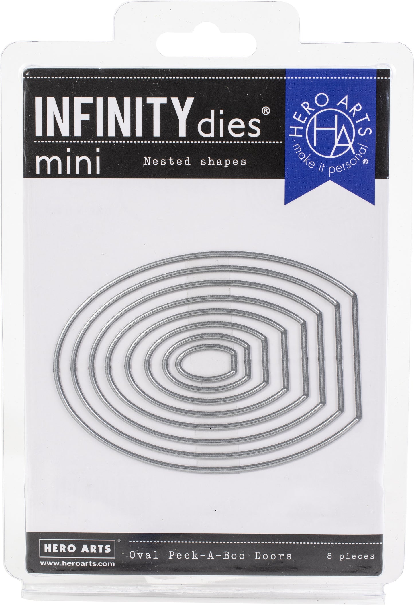 H A OVAL PEEK-A-BOO DOORS MINI INFINITY DIE SET