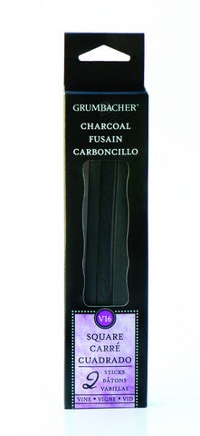 GRUM VINE CHARCOAL SQUARE 2 STICKS